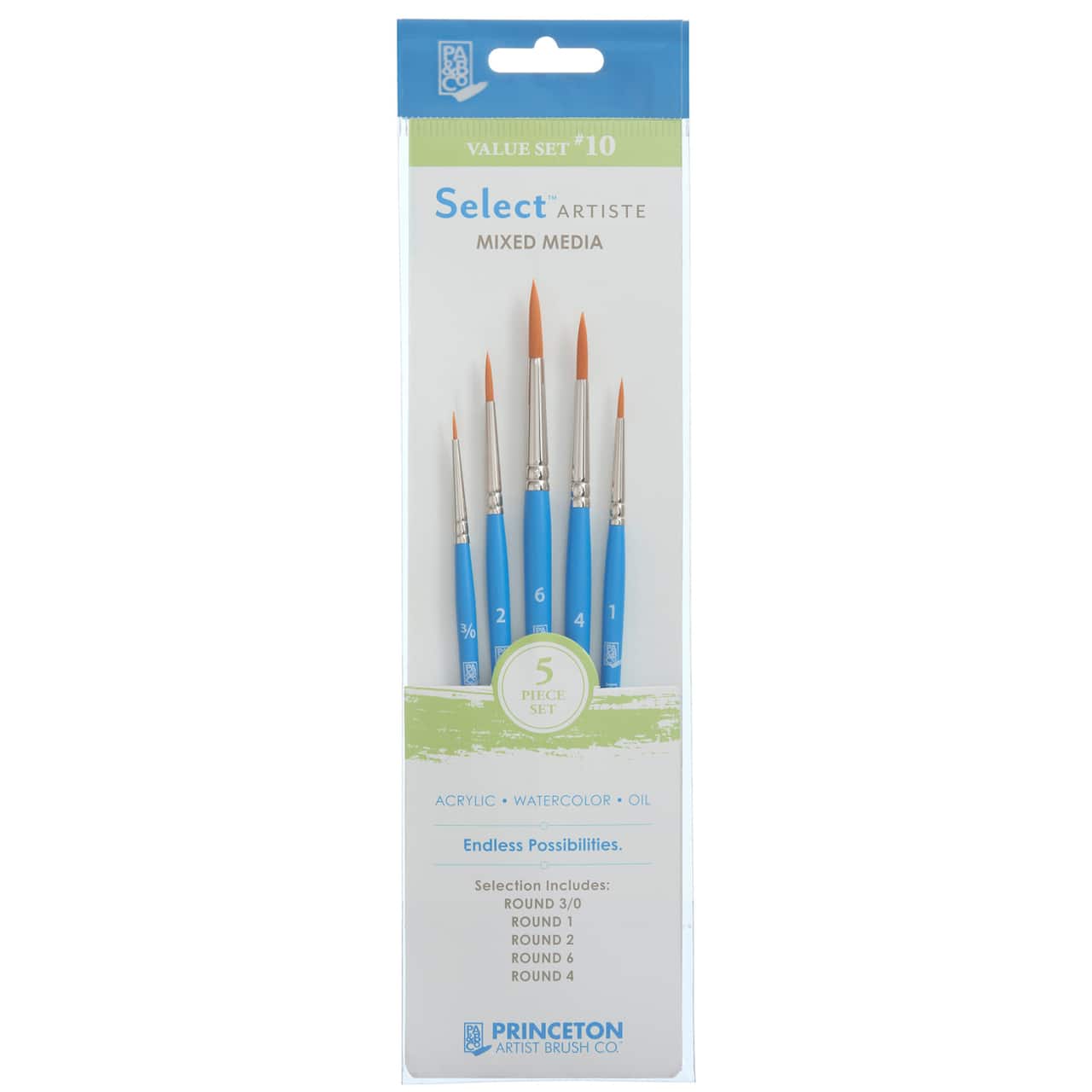 Princeton™ Select™ Artiste Series 3750 #10 Brush Set